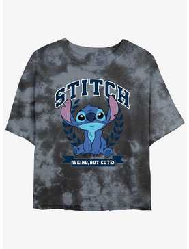 Disney Lilo & Stitch Weird But Cute Womens Tie-Dye Crop T-Shirt, , hi-res