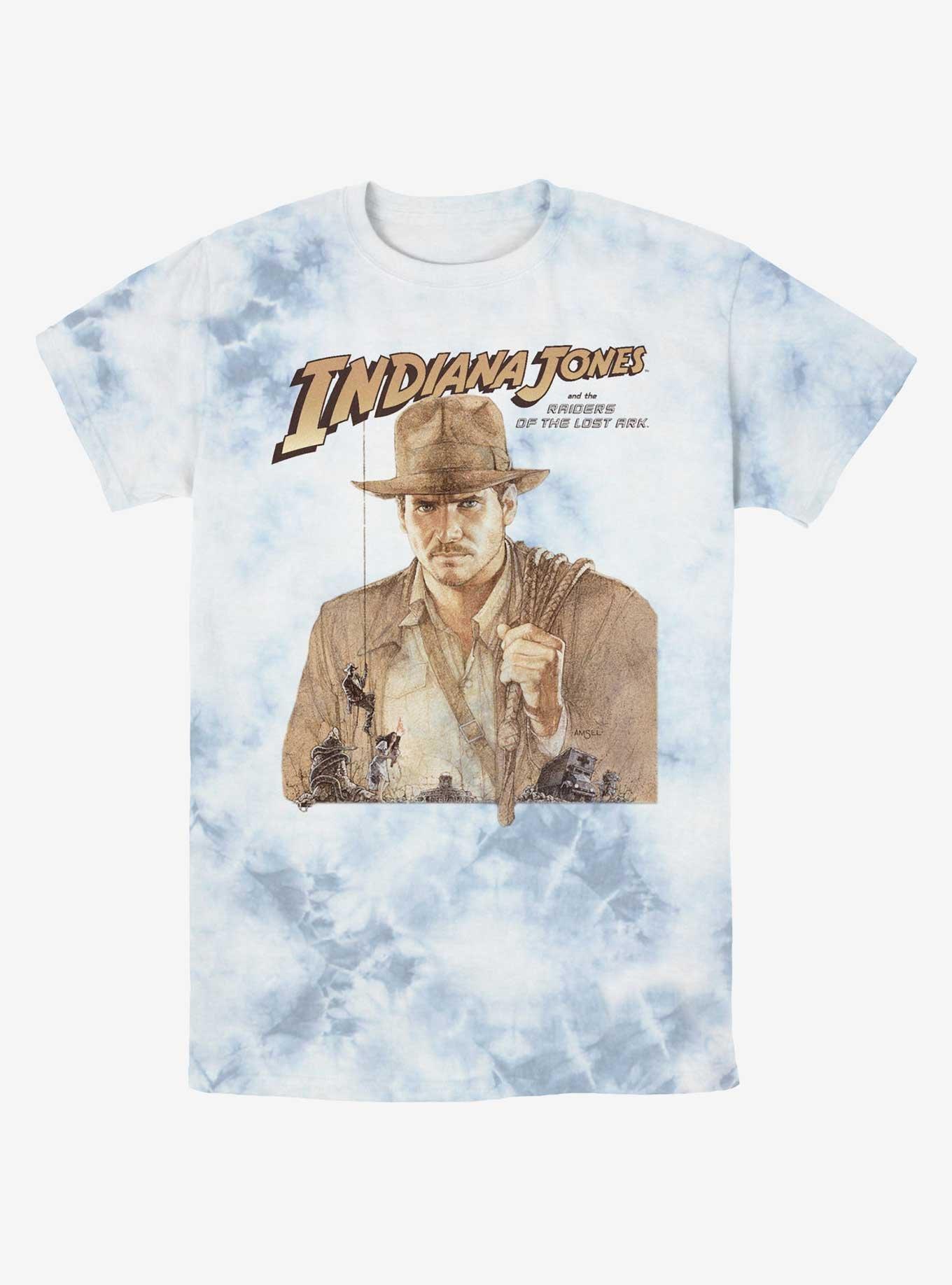 Indiana Jones and the Raiders of the Lost Ark Tie-Dye T-Shirt, WHITEBLUE, hi-res