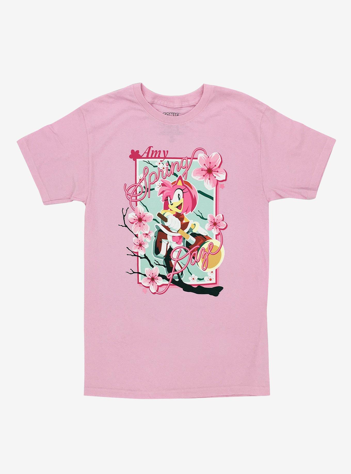 Sonic The Hedgehog Amy Sakura Boyfriend Fit Girls T-Shirt | Hot Topic