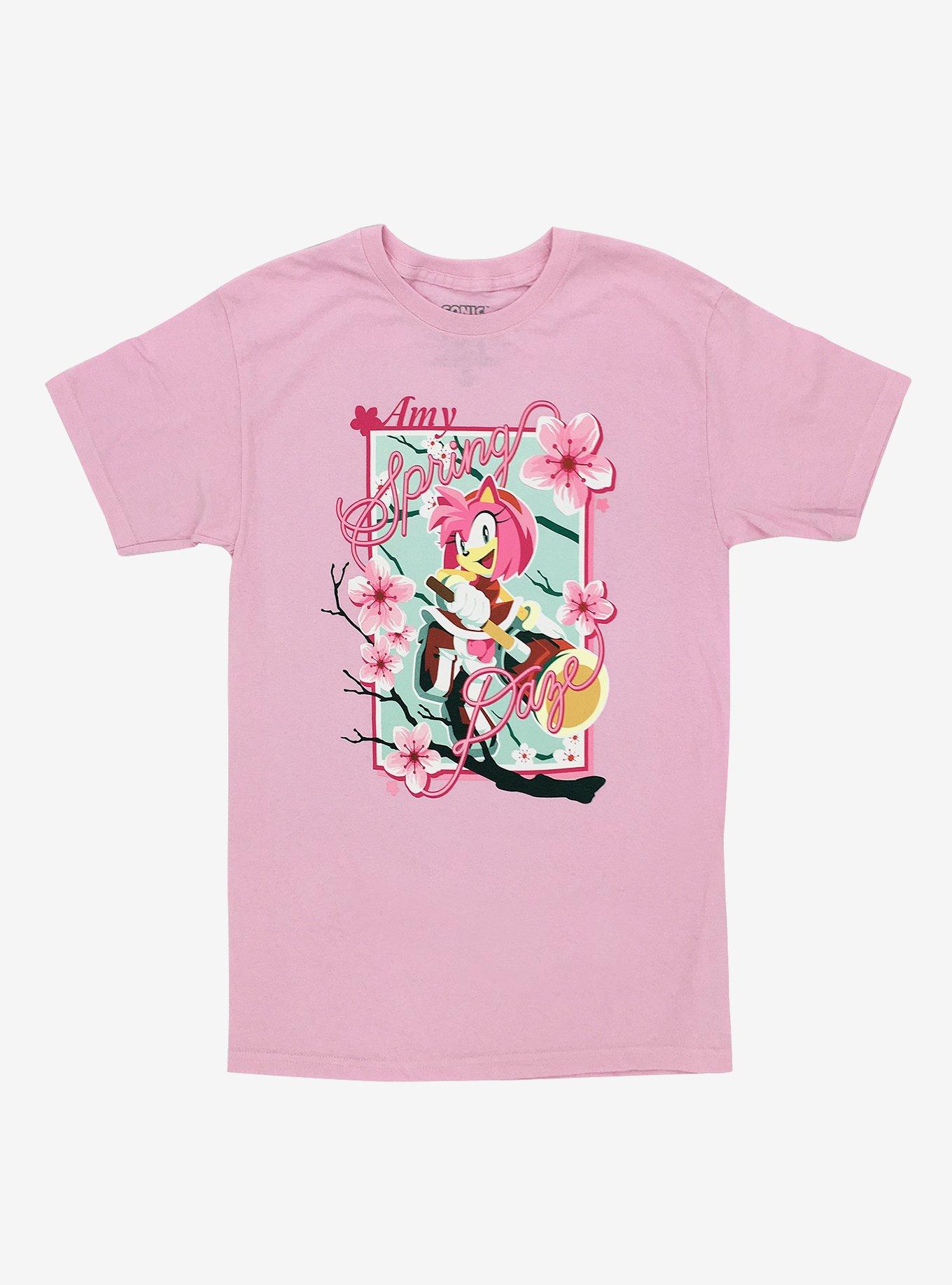 Sonic The Hedgehog Amy Sakura Boyfriend Fit Girls T-Shirt, , hi-res