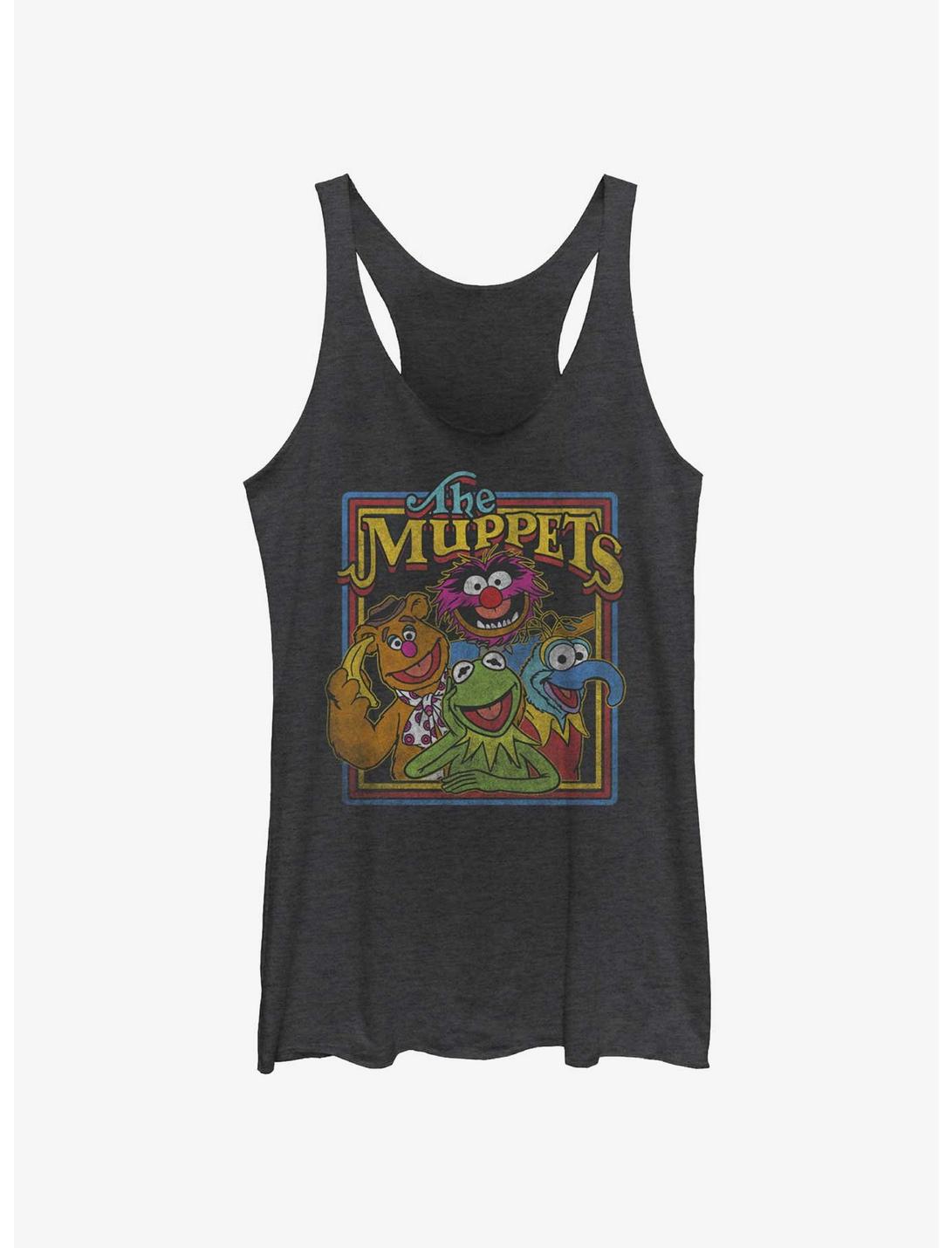 Disney The Muppets Retro Muppet Poster Womens Tank Top, BLK HTR, hi-res