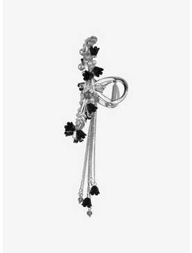 Thorn & Fable Black Floral Claw Hair Clip, , hi-res