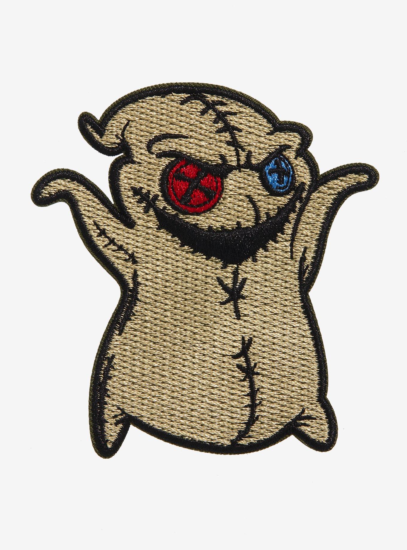 Burlap Button Eyes Doll Patch, , hi-res