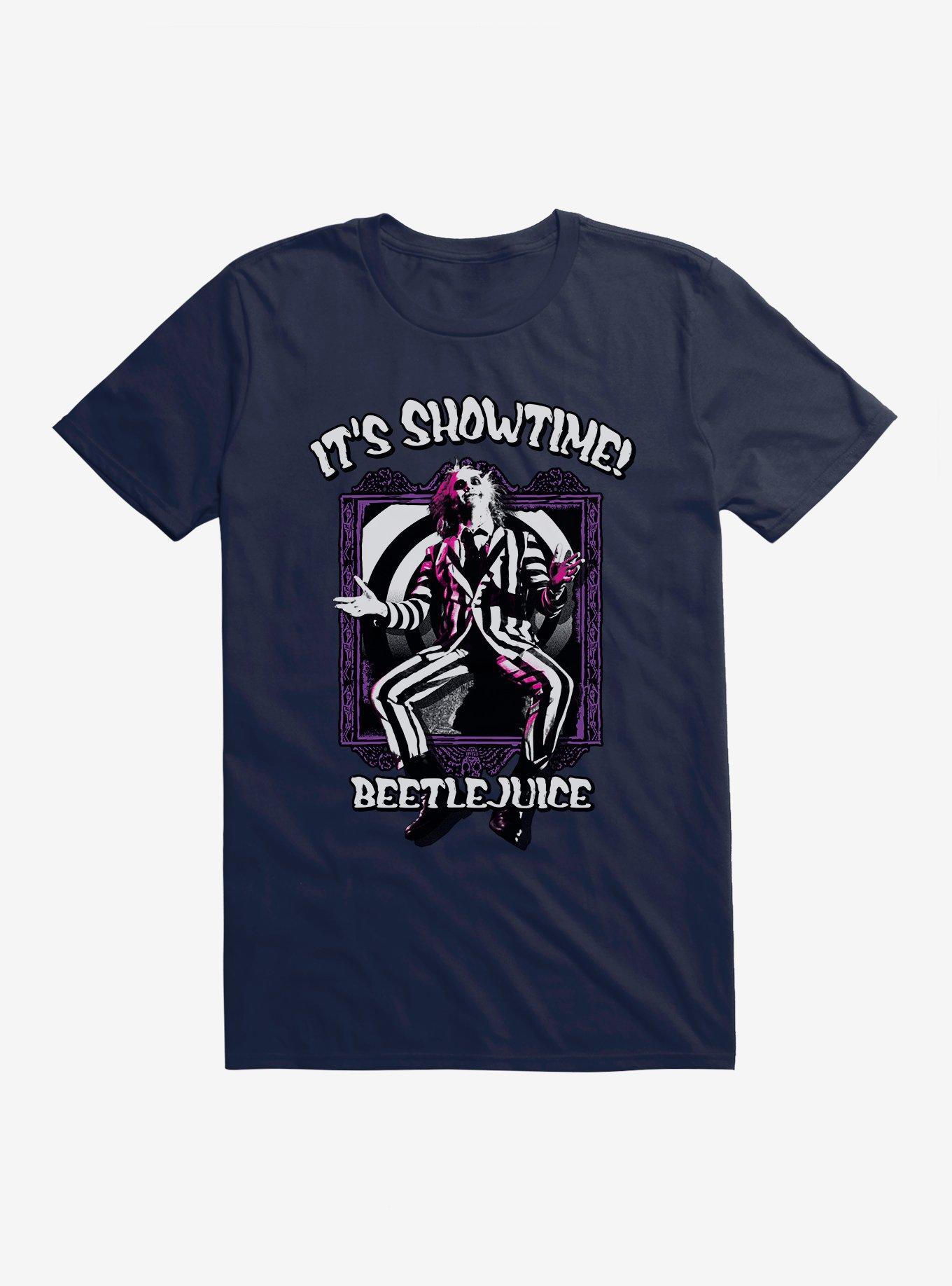 Beetlejuice It's Showtime! T-Shirt, MIDNIGHT NAVY, hi-res view 1