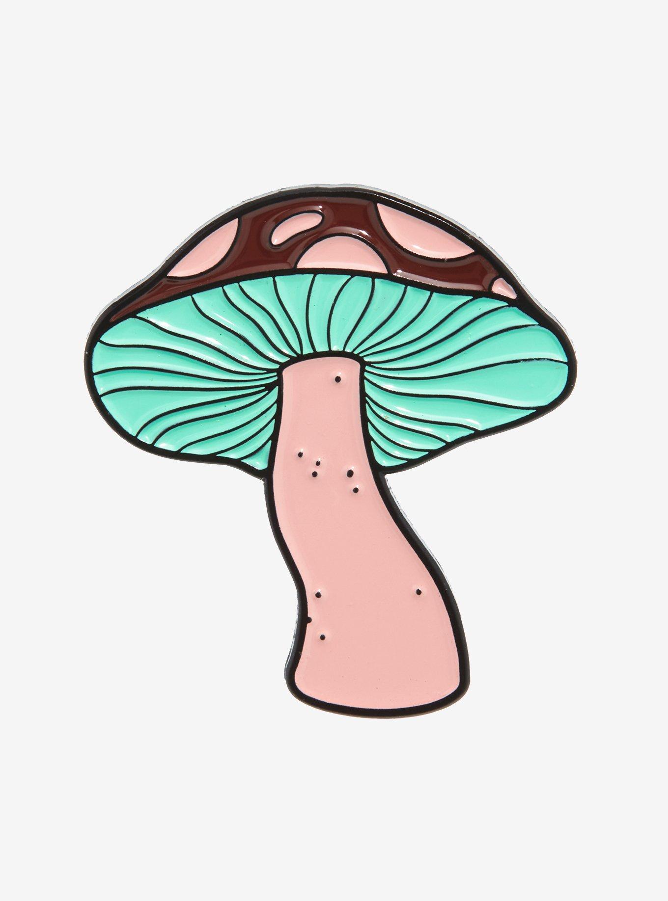 Melanie Martinez Mushroom Enamel Pin, , hi-res