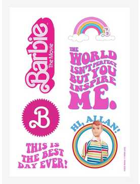 Barbie The Movie Hi Allan Sticker Sheet, , hi-res