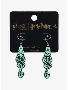 Harry Potter Death Eater Glow-In-The-Dark Earrings, , hi-res