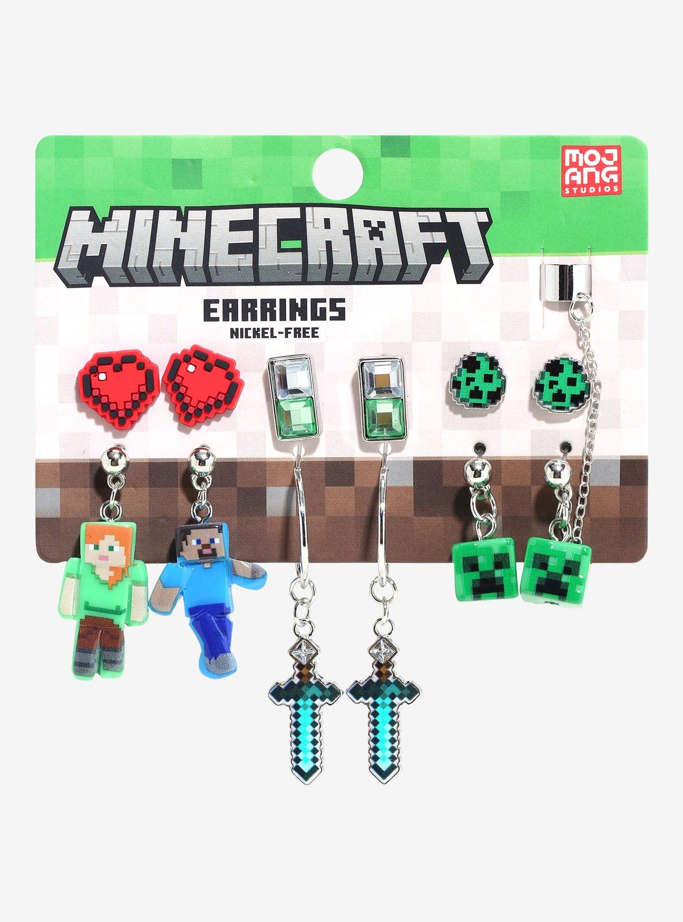 Minecraft Icon Earring Set, , hi-res