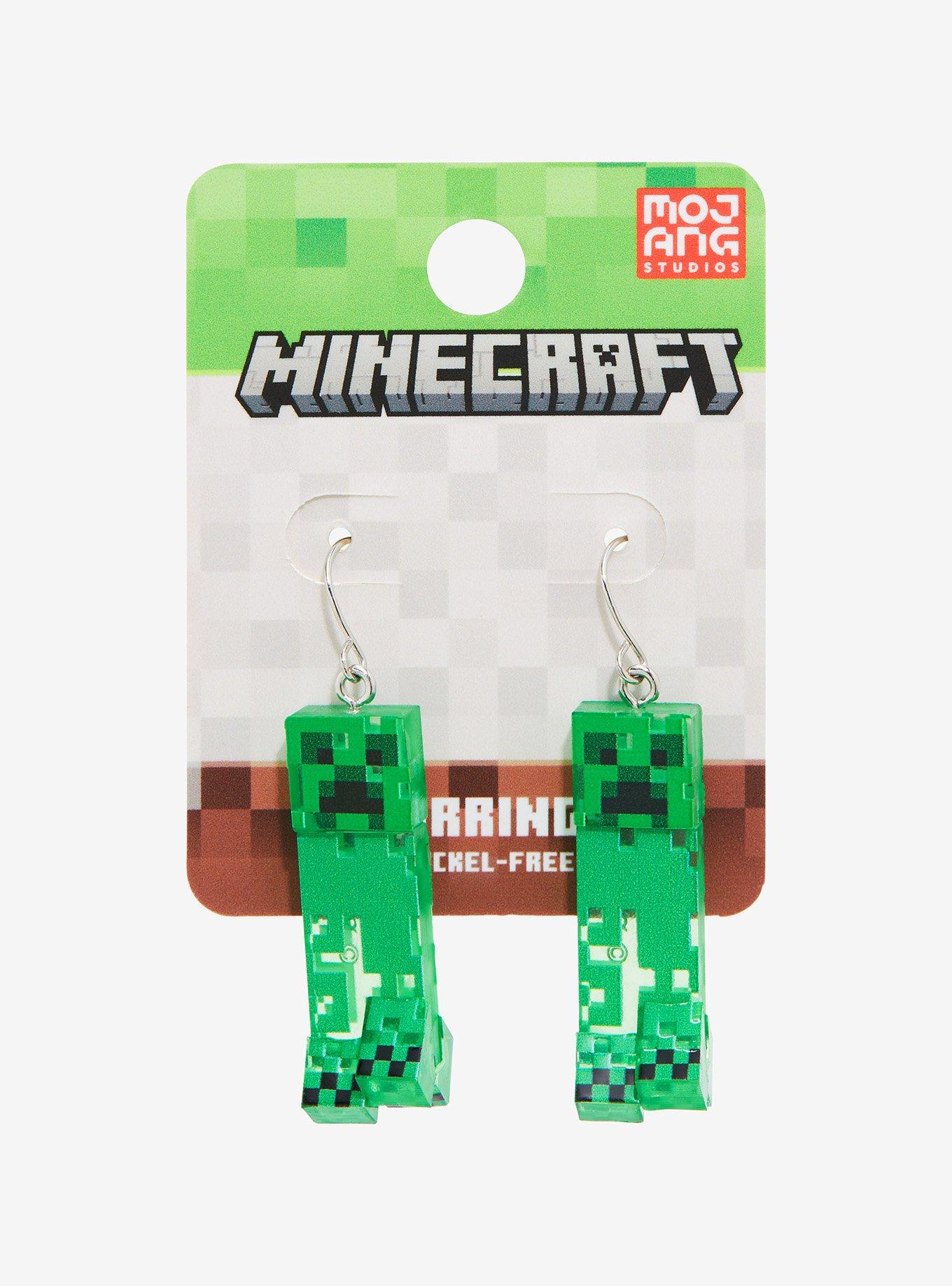 Minecraft Creeper Drop Earrings