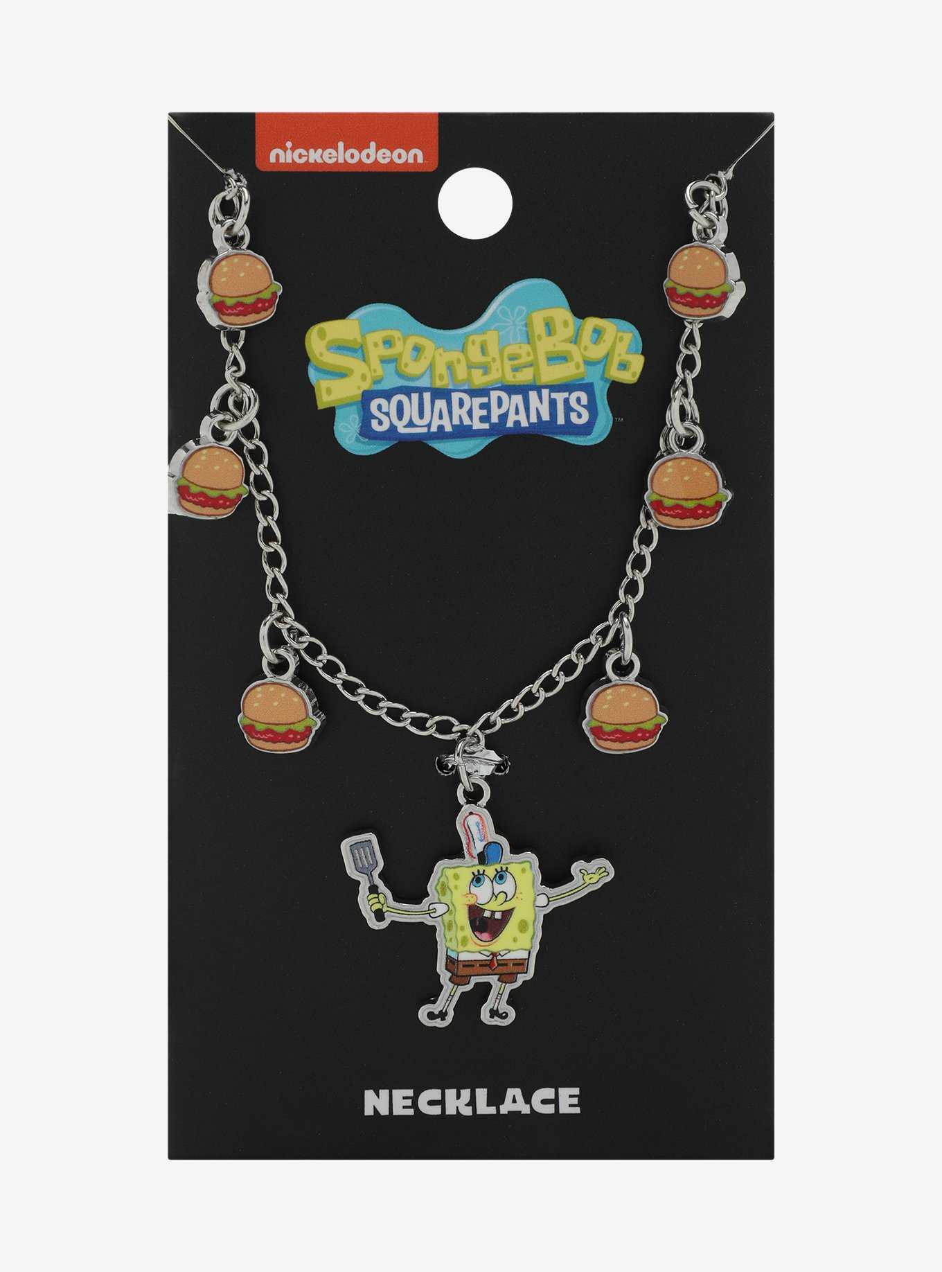 SpongeBob SquarePants Krabby Patties Charm Necklace, , hi-res