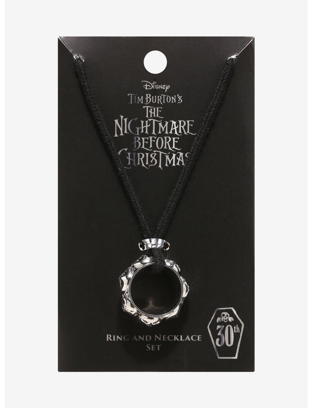 The Nightmare Before Christmas Jack Ring Necklace, , hi-res