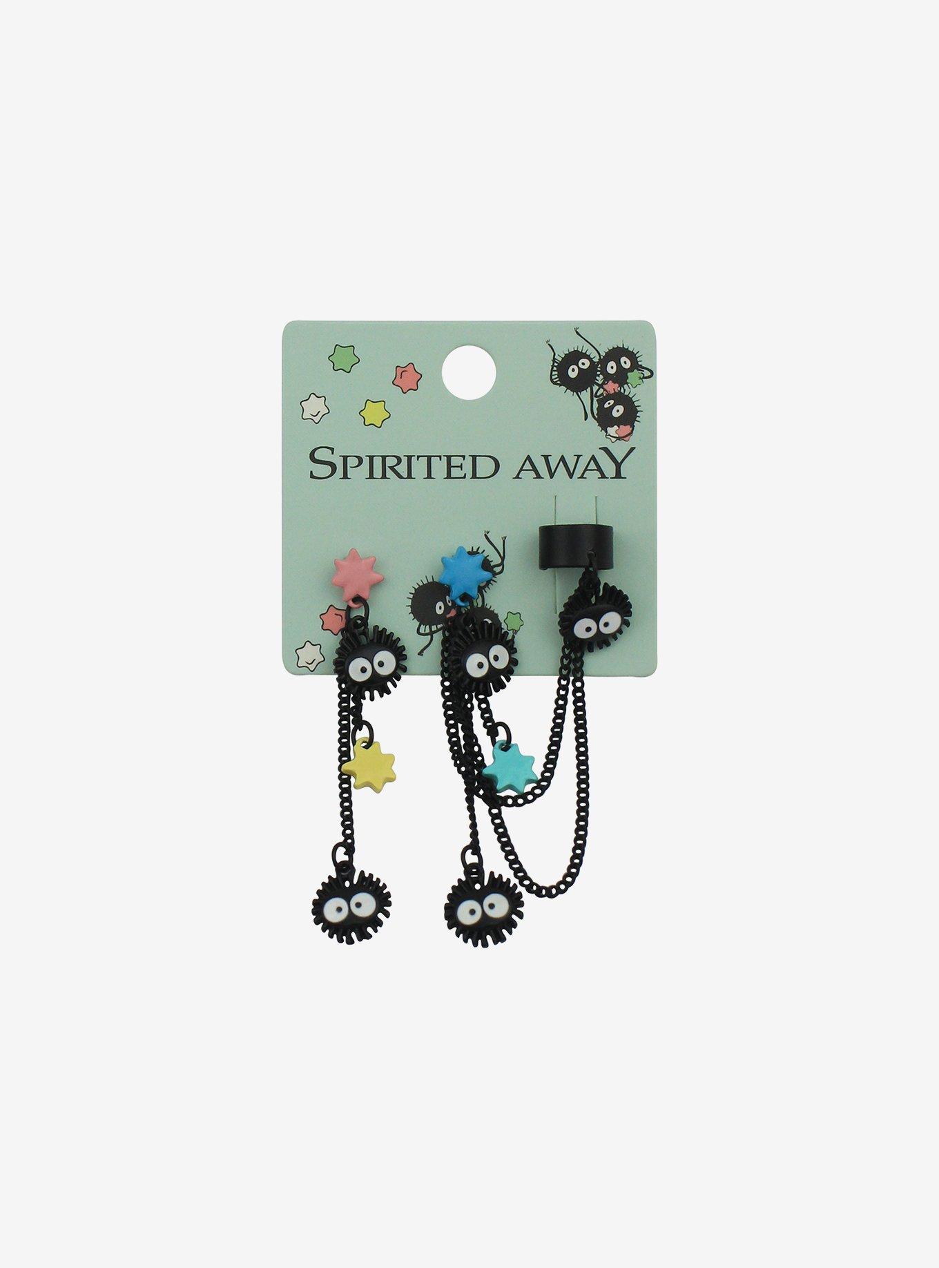 Studio Ghibli Spirited Away Soot Sprite Cuff Earring Set, , hi-res