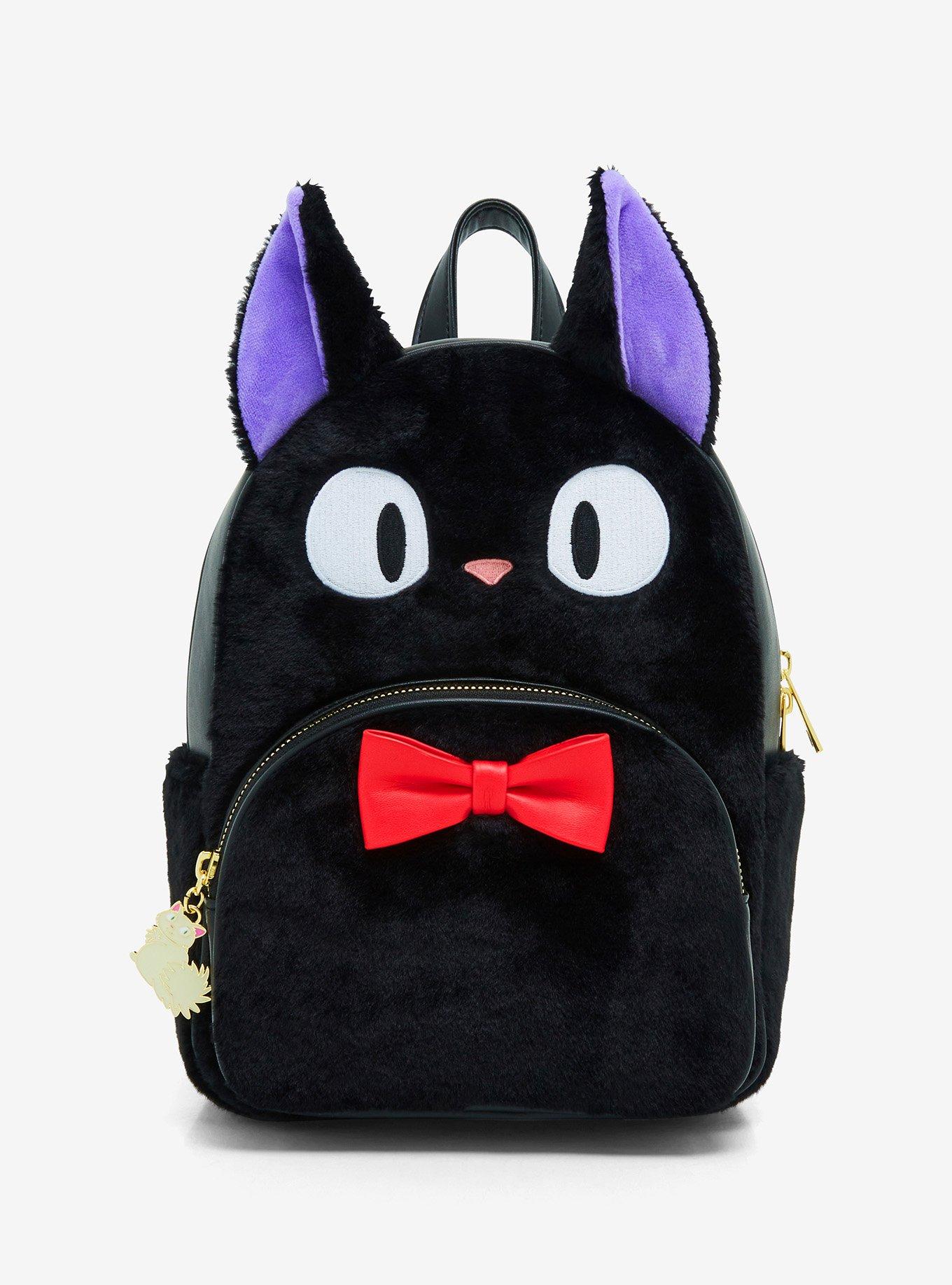 Her Universe Studio Ghibli Kiki s Delivery Service Jiji Fuzzy Mini Backpack