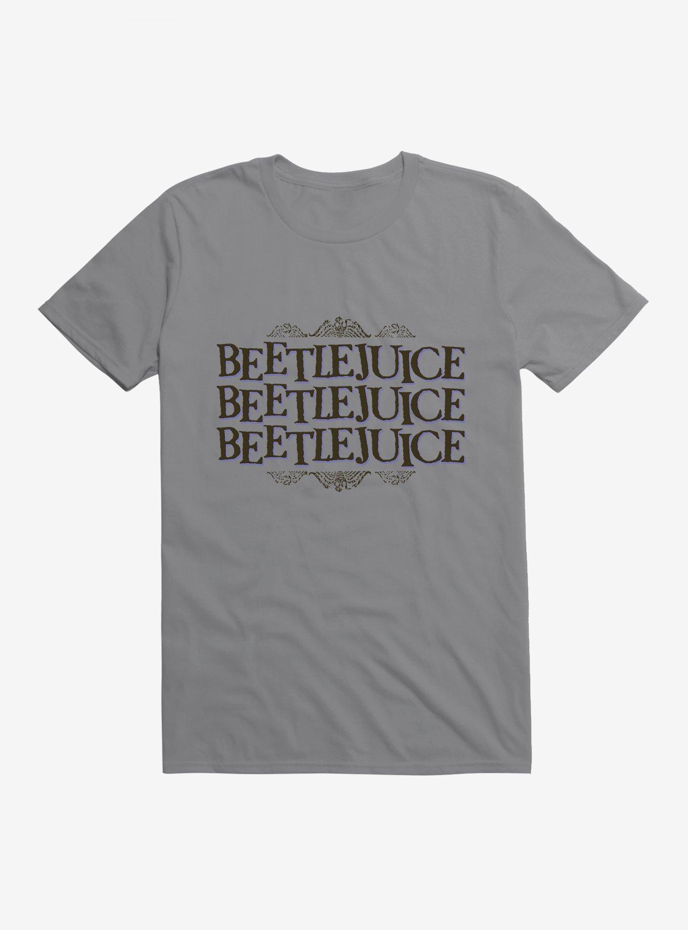 Beetlejuice Say It 3 Times! T-Shirt, STORM GREY, hi-res