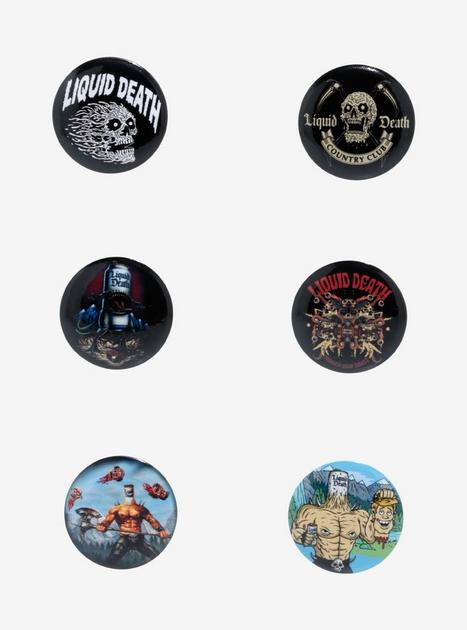 Liquid Death Button Set | Hot Topic