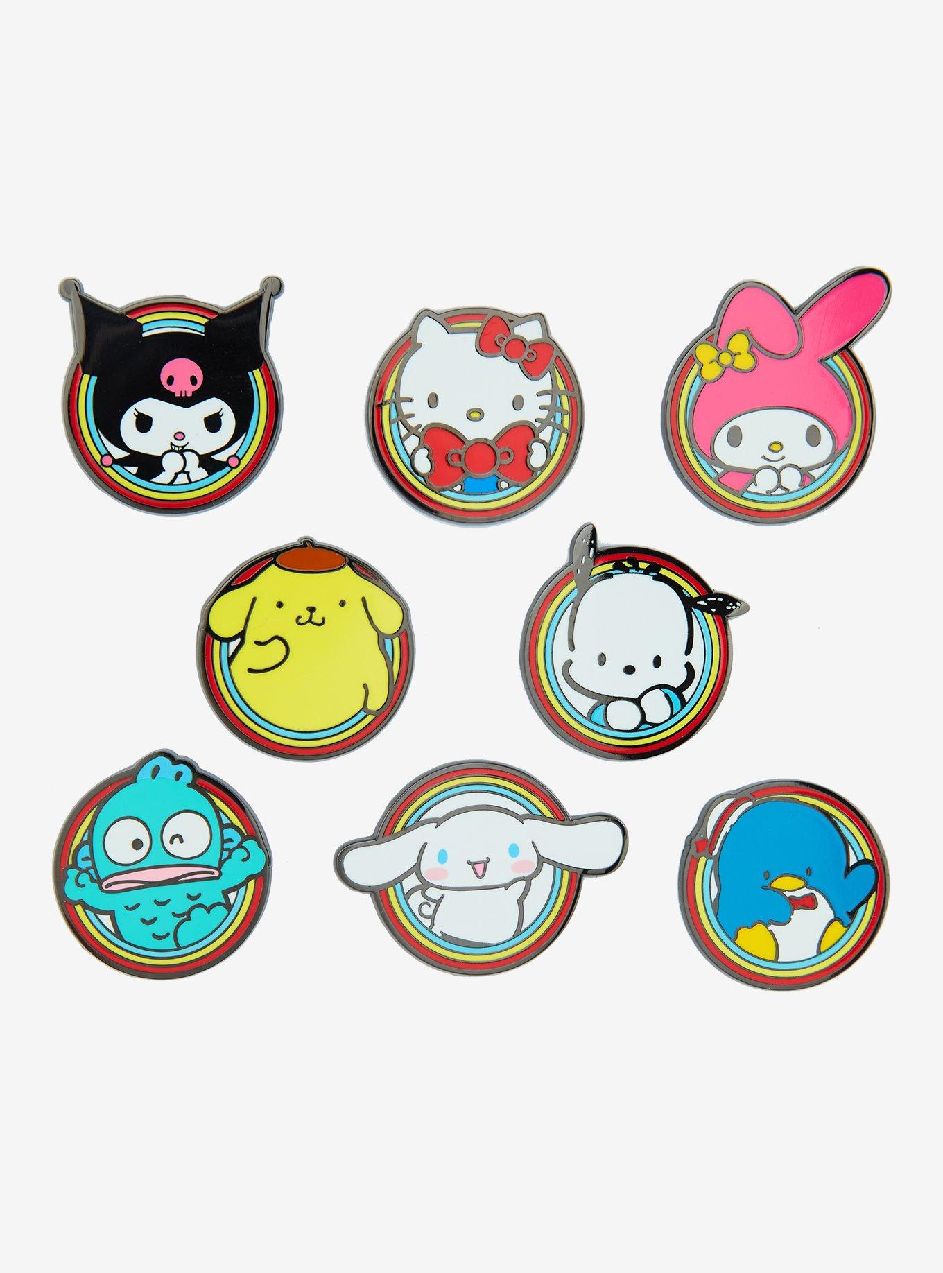 Sanrio Characters Enamel Pins - Hello Kitty, My Melody, Cinnamoroll, Kuromi