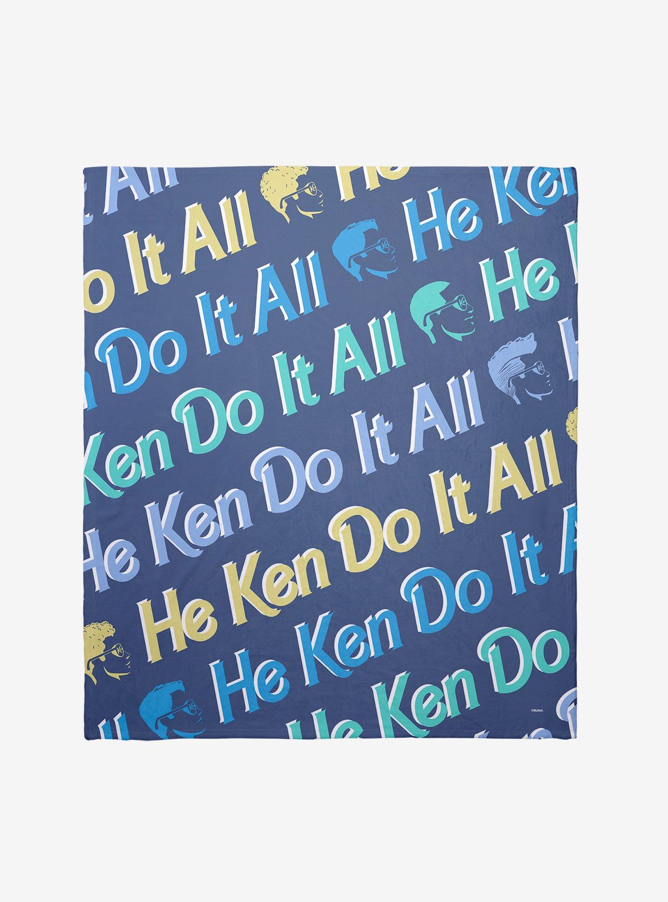 Barbie He Ken Do It All Throw Blanket, , hi-res
