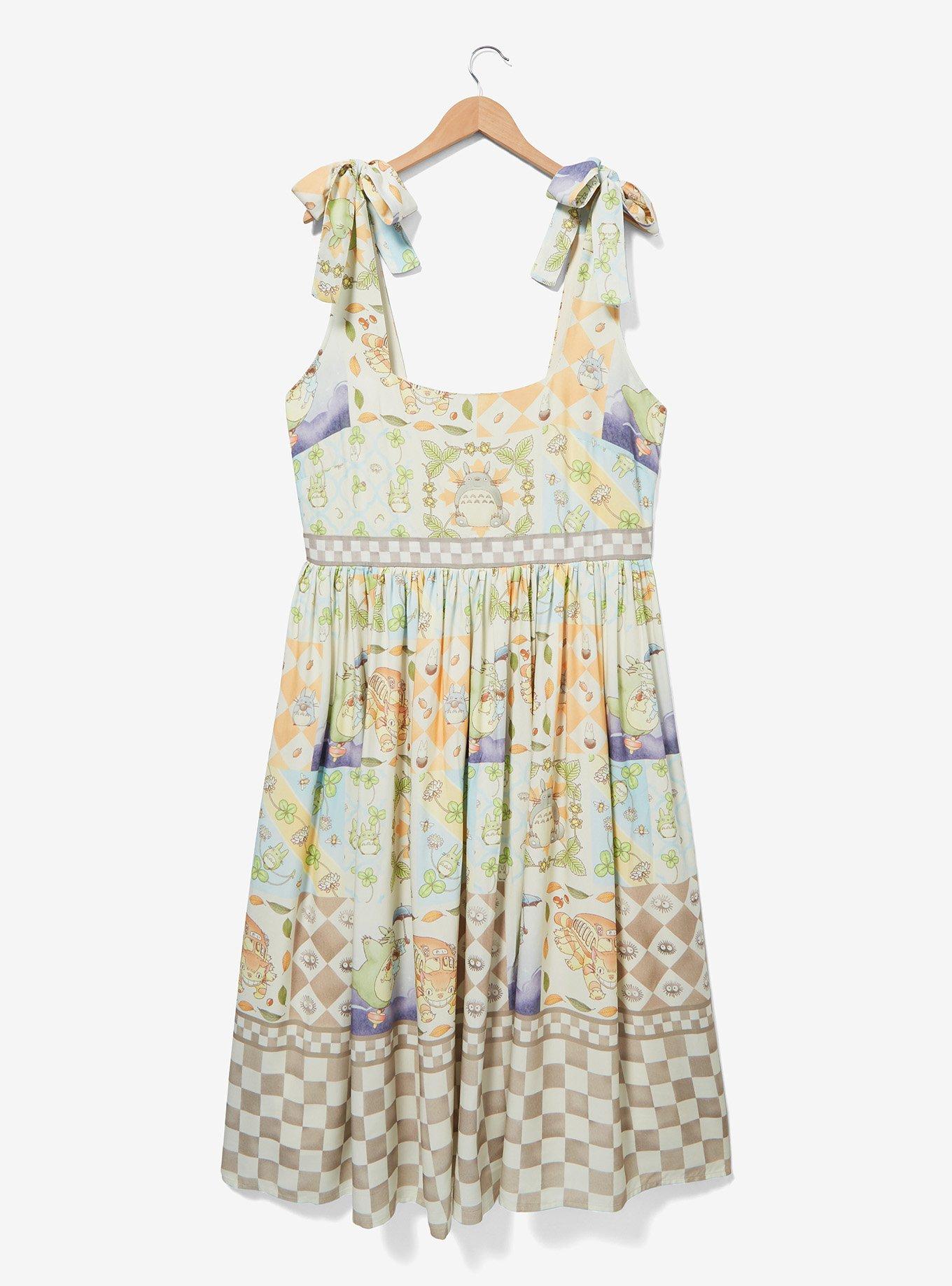 Her Universe Studio Ghibli My Neighbor Totoro Mosaic Plus Size Midi Dress - BoxLunch Exclusive, MULTI, hi-res