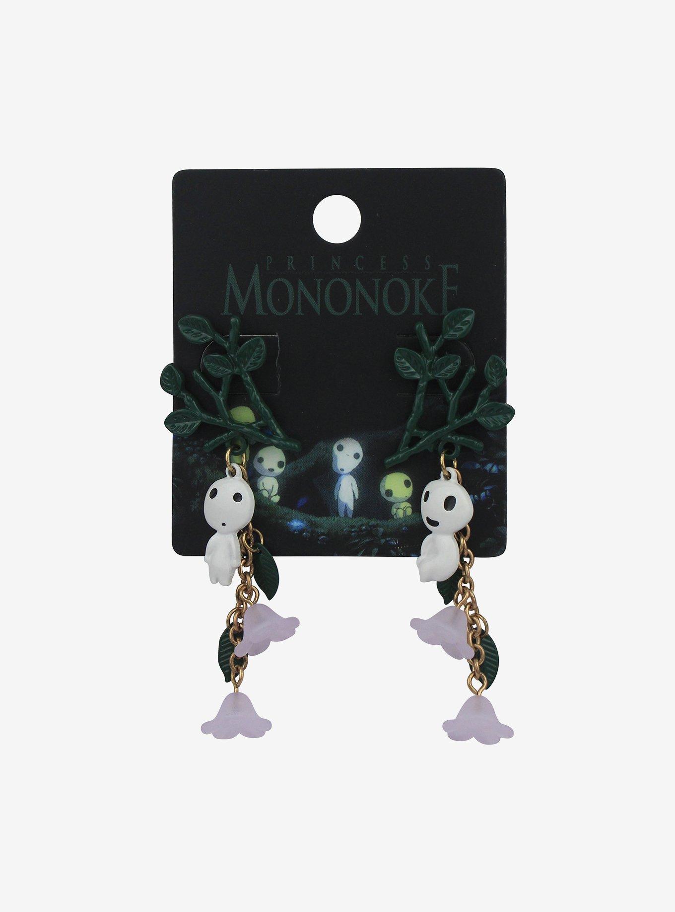 Studio Ghibli® Princess Mononoke Kodama Drop Earrings, , hi-res