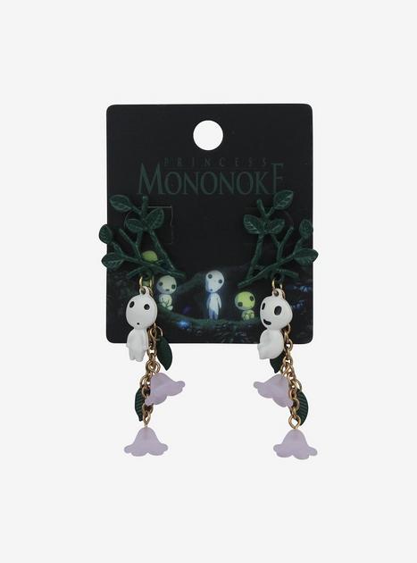 Studio Ghibli Princess Mononoke Kodama Drop Earrings | Hot Topic