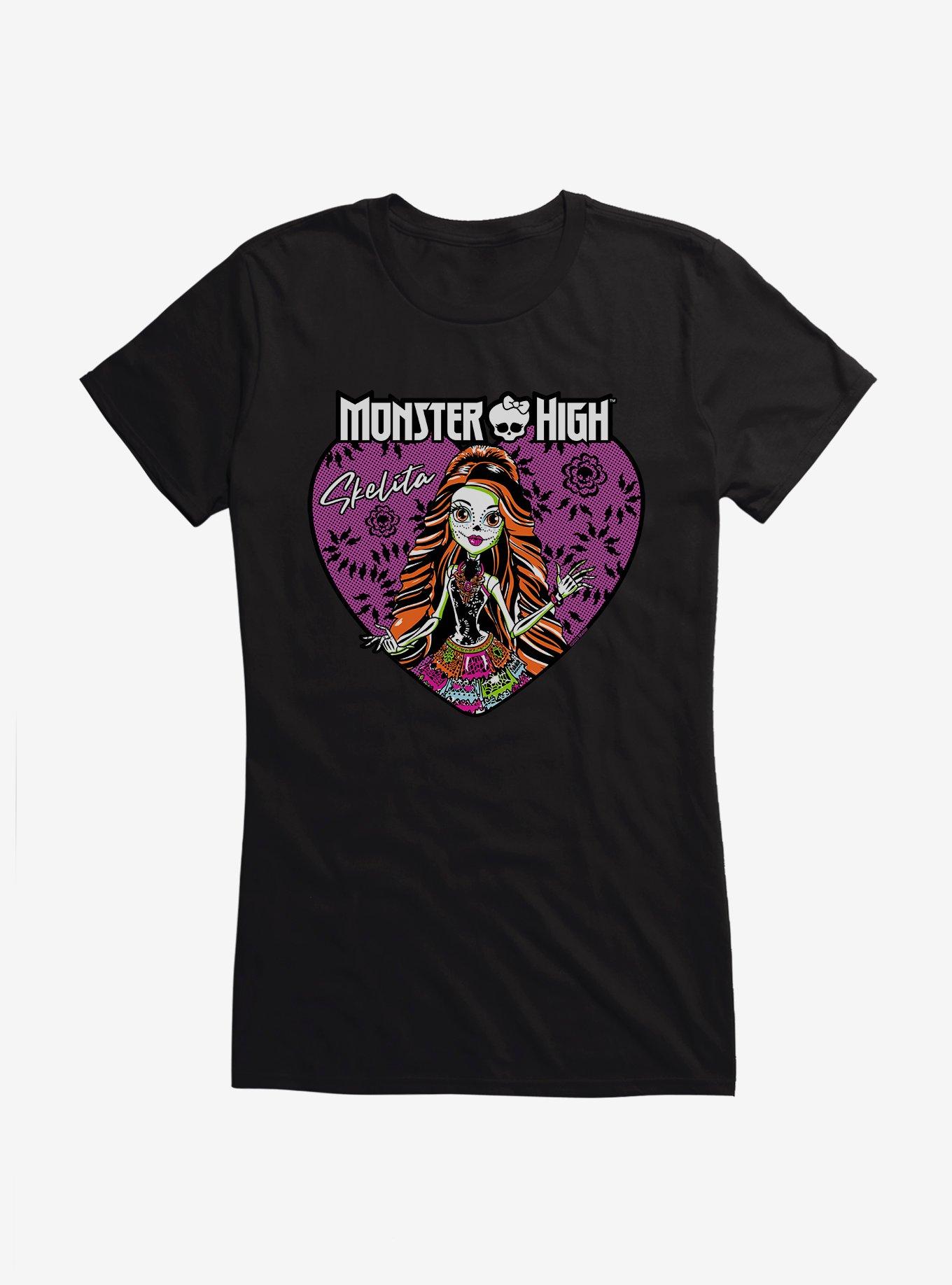 Monster High Skelita Calaveras Girls T-Shirt, BLACK, hi-res