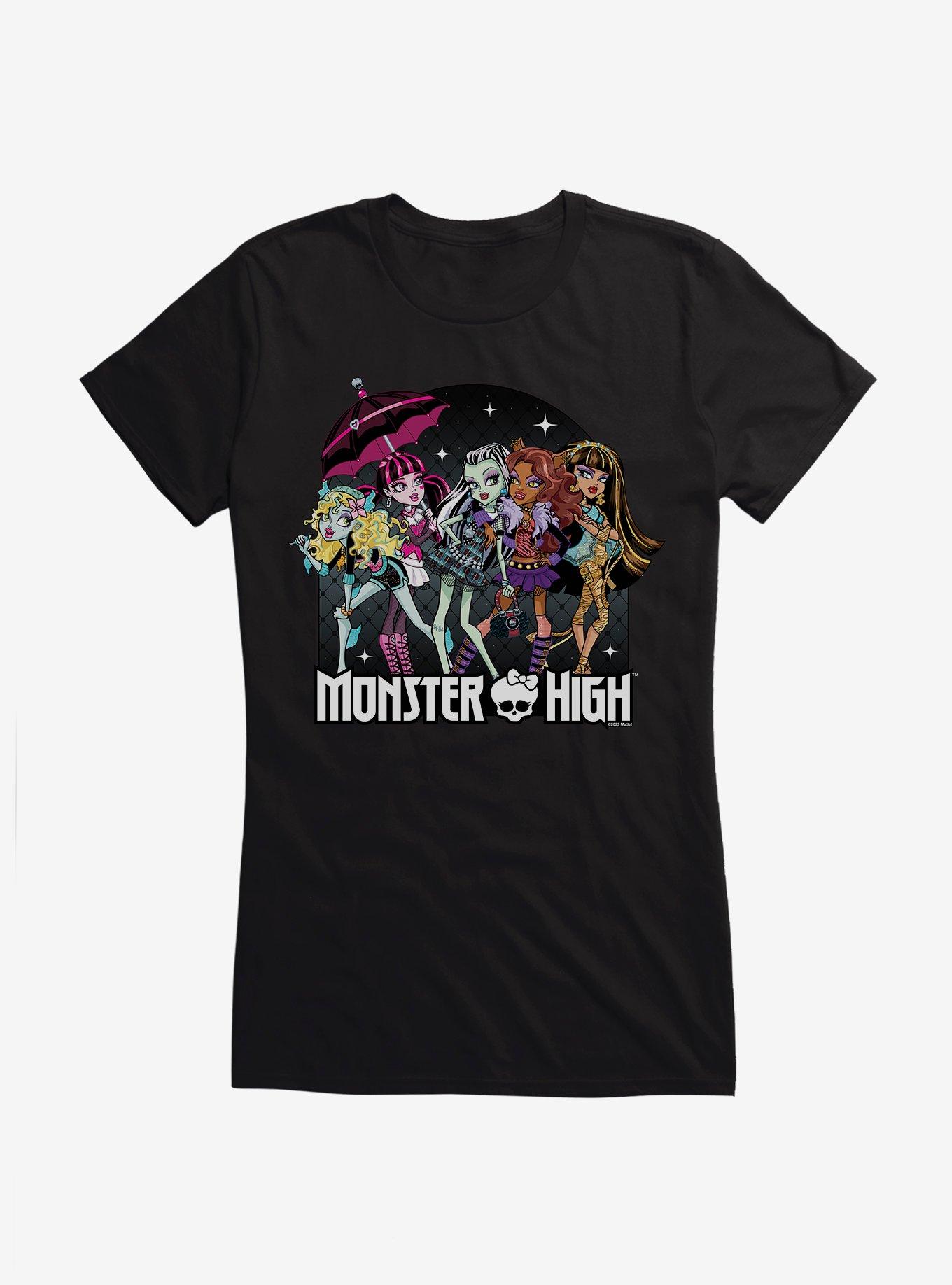 Monster High Night Sky Group Girls T-Shirt, BLACK, hi-res