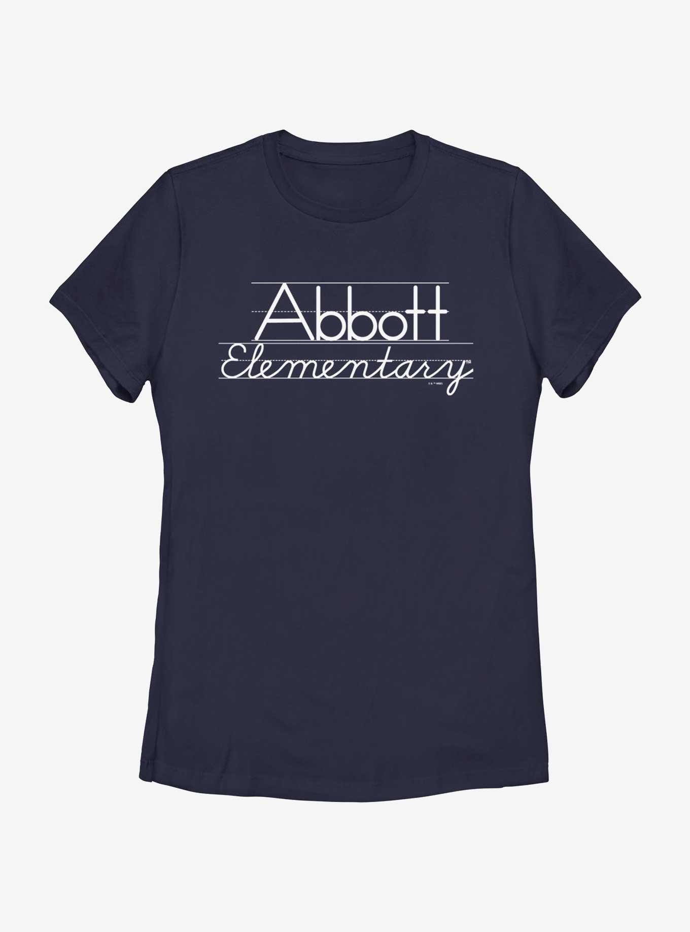 Abbott Elementary Logo Womens T-Shirt, NAVY, hi-res