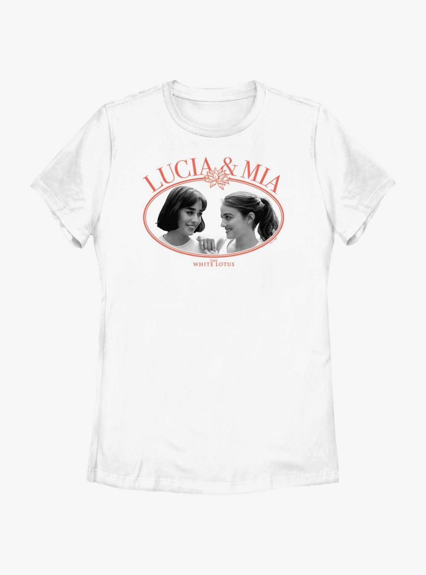 The White Lotus Lucia And Mia Womens T-Shirt, WHITE, hi-res