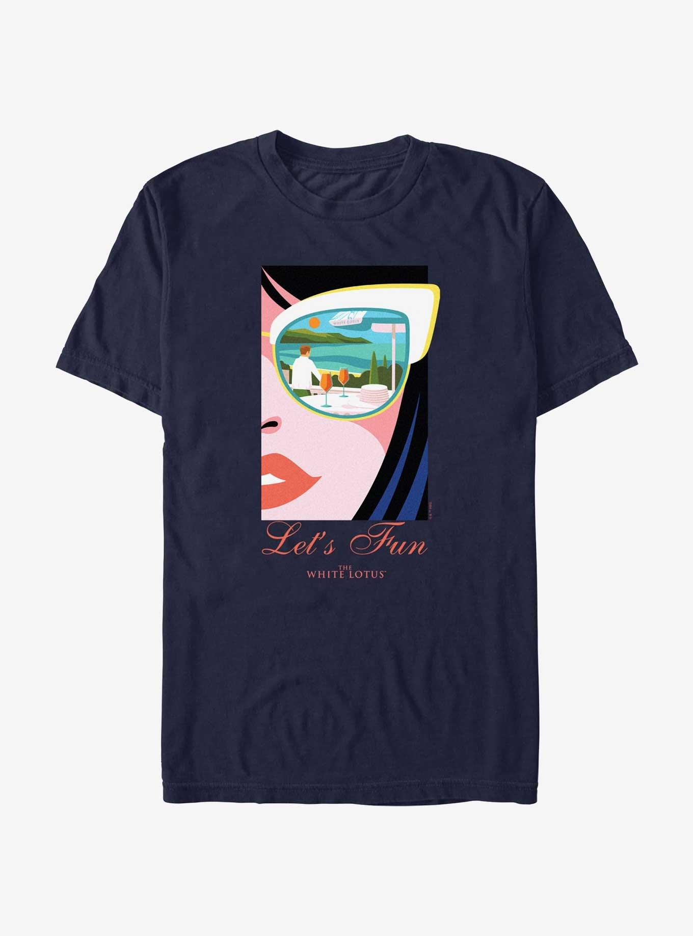 The White Lotus Let's Fun T-Shirt, NAVY, hi-res