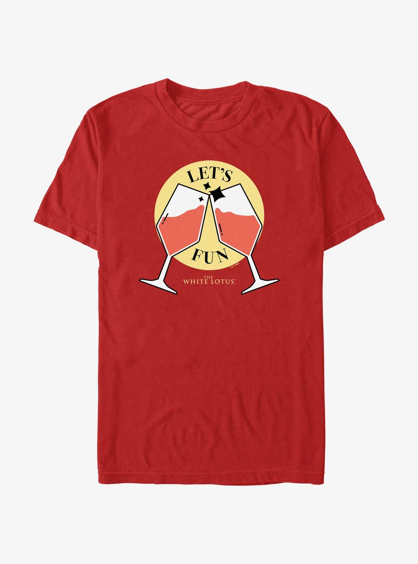 The White Lotus Let's Fun Toast T-Shirt, RED, hi-res