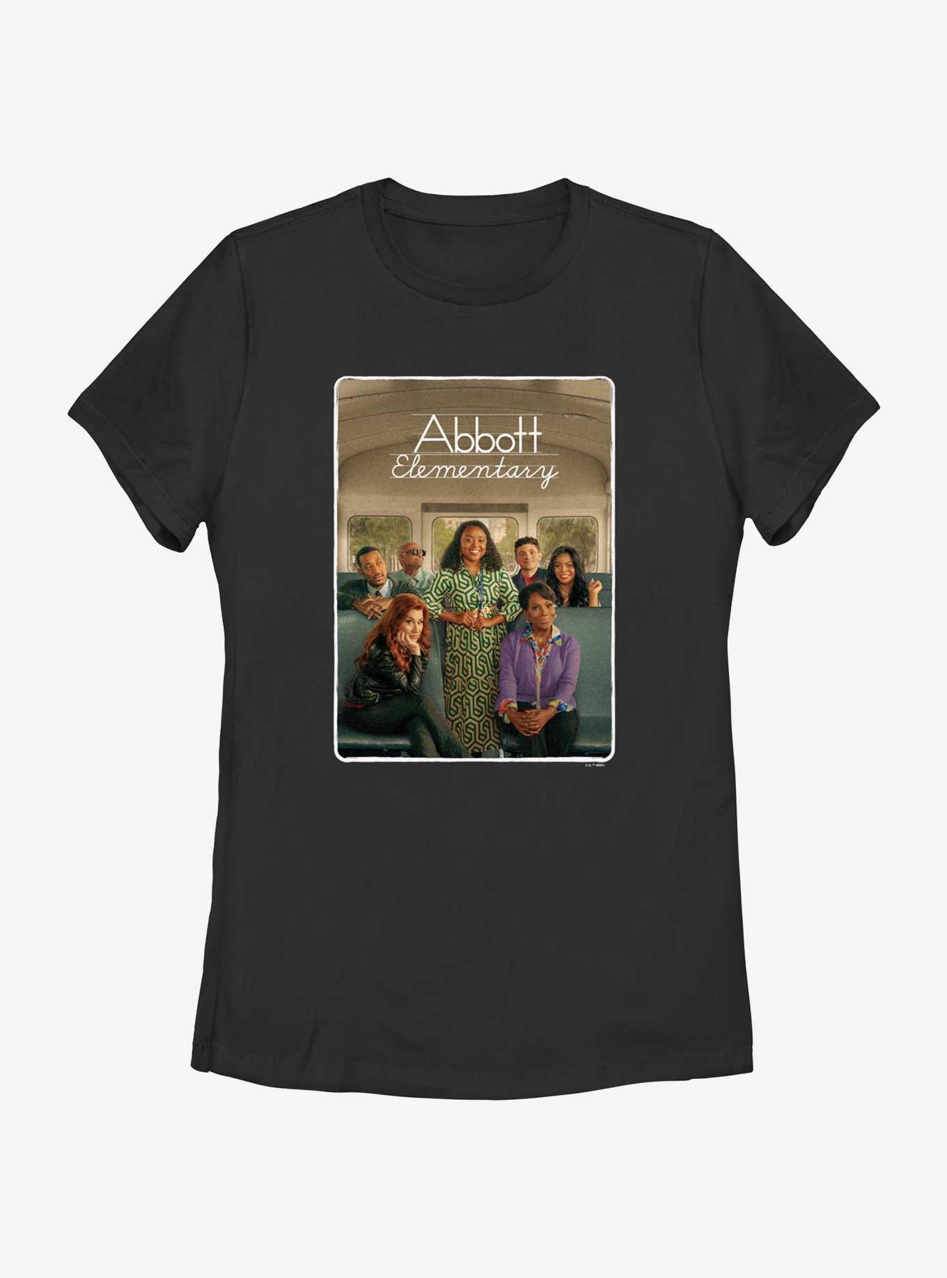 Abbott Elementary Poster Womens T-Shirt, BLACK, hi-res