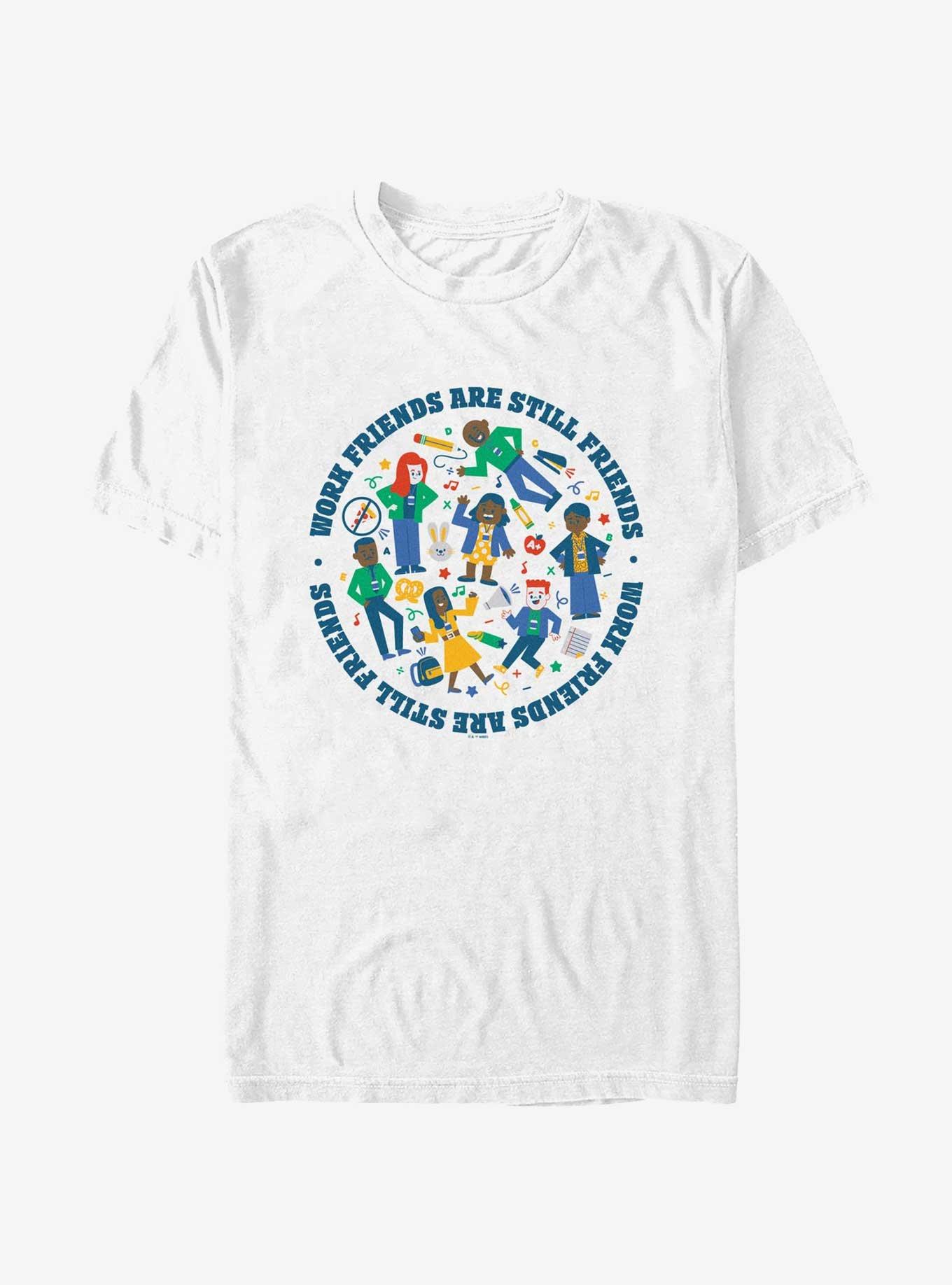 Abbott Elementary Work Friends Still Friends T-Shirt, WHITE, hi-res