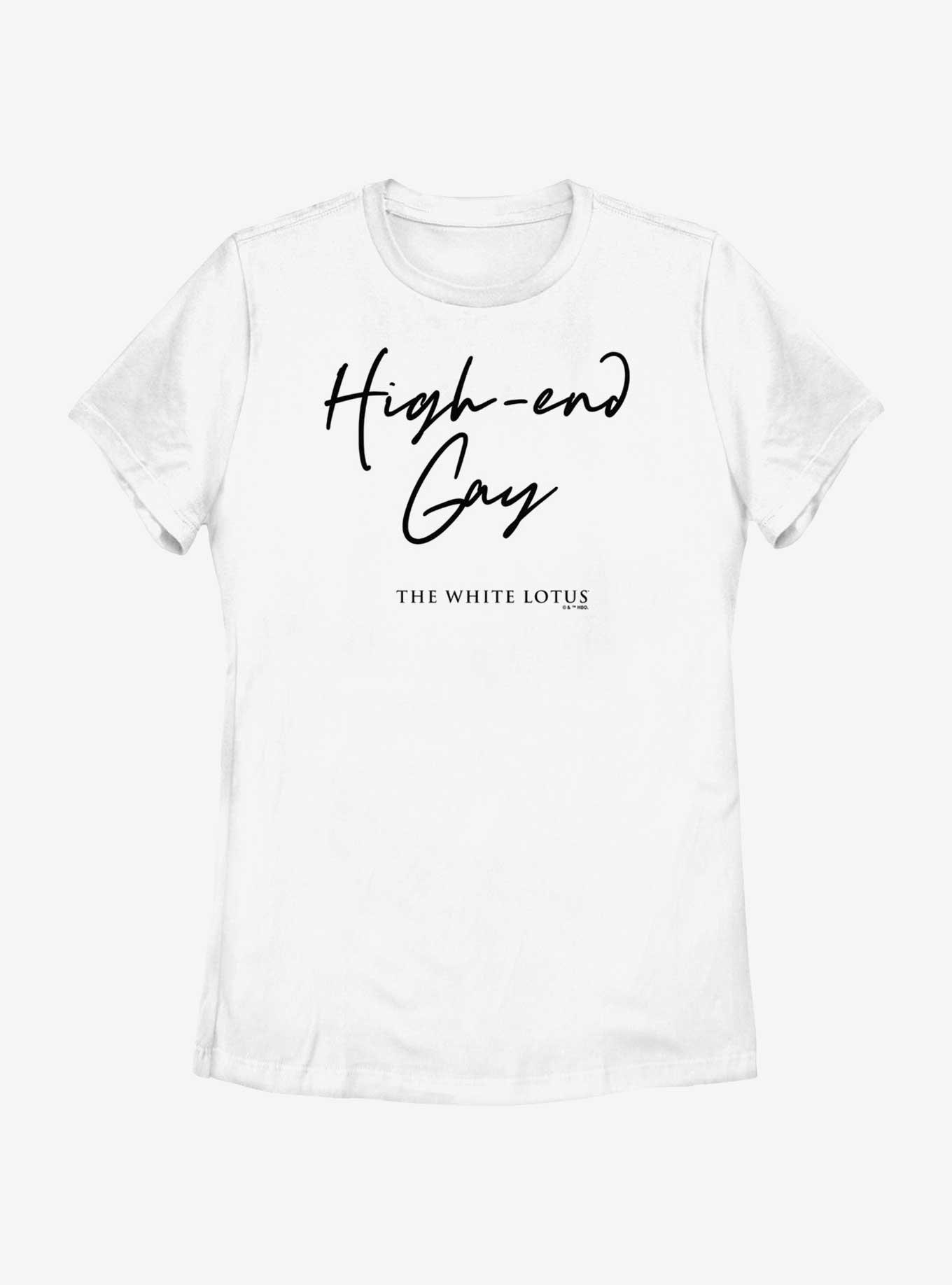 The White Lotus High End Gay Womens T-Shirt, WHITE, hi-res