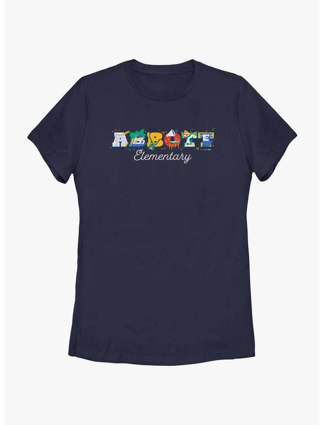 Abbott Elementary Color Logo Womens T-Shirt, NAVY, hi-res