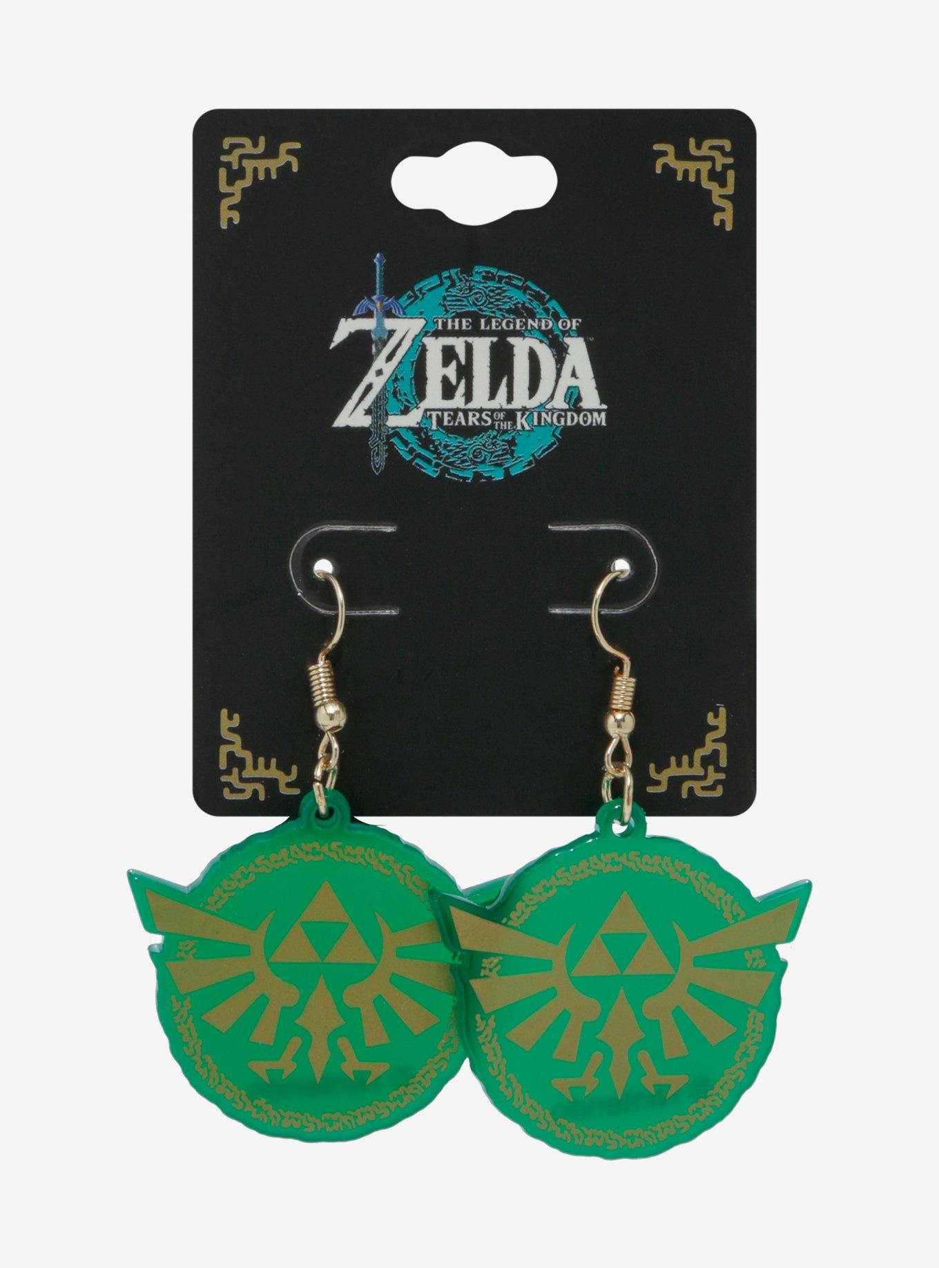 The Legend Of Zelda: Tears Of The Kingdom Triforce Pendant Earrings, , hi-res