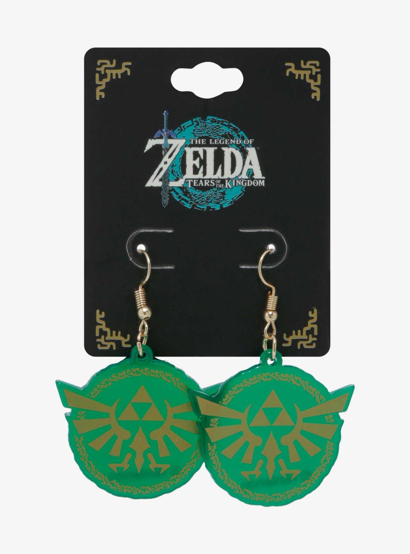The Legend Of Zelda: Tears Of The Kingdom Triforce Pendant Earrings, , hi-res