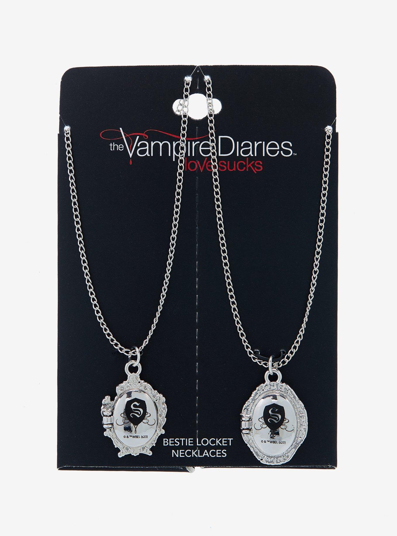 The Vampire Diaries Stefan & Damon Locket Best Friend Necklace Set, , hi-res