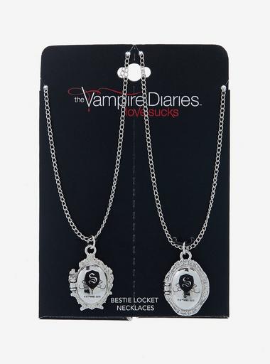 The Vampire Diaries Stefan Damon Locket Best Friend Necklace Set Hot Topic