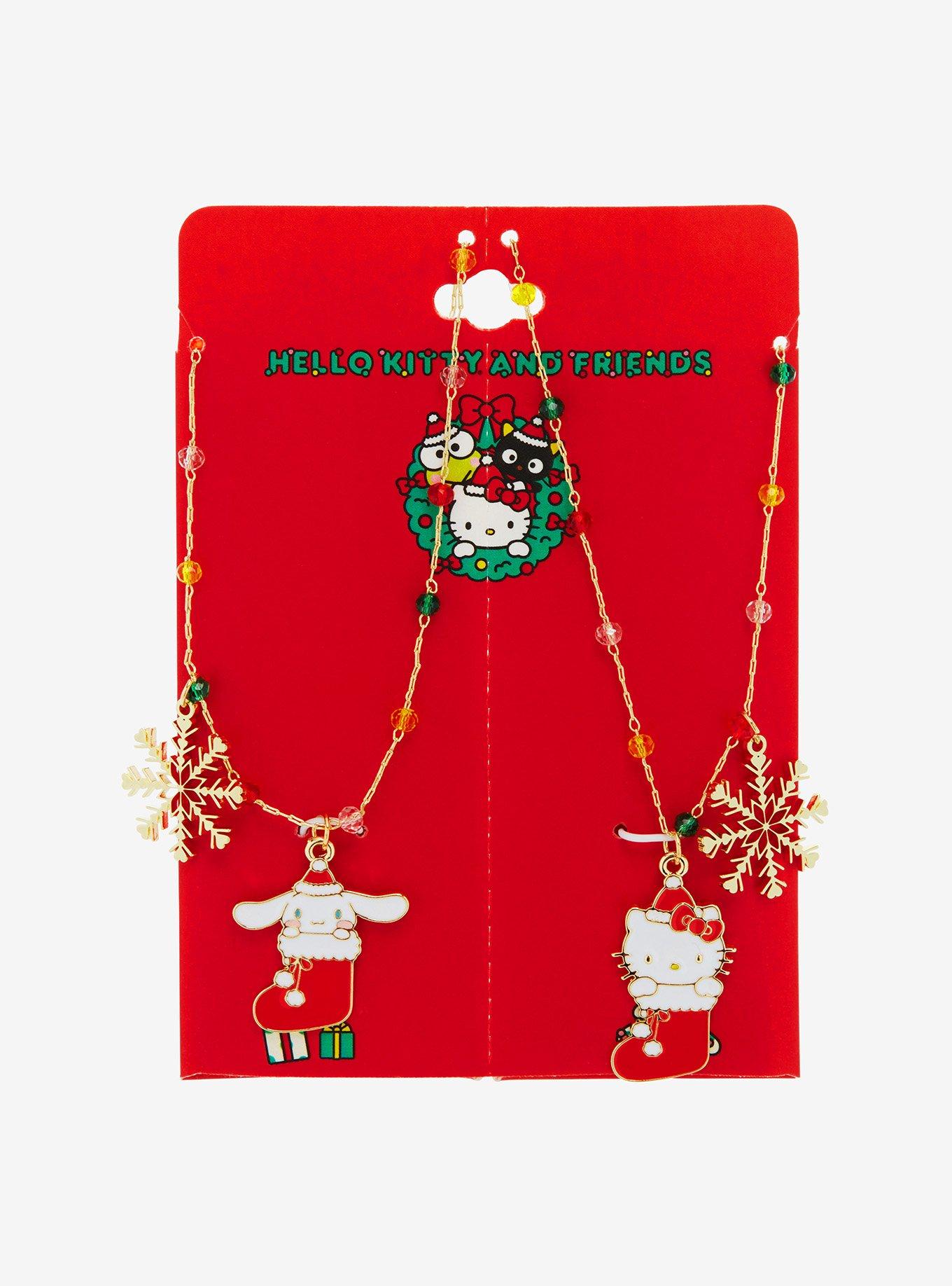 Hello Kitty & Cinnamoroll Stocking Best Friend Necklace Set, , hi-res