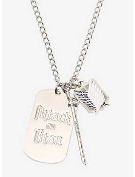 Attack On Titan Scouts Pendant Dog Tag Charm Necklace, , hi-res