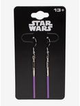 Star Wars Mace Windu Lightsaber Drop Earrings, , hi-res
