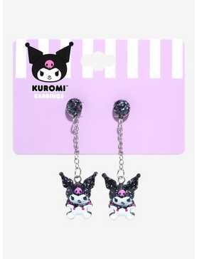 Kuromi Glitter Charm Earrings, , hi-res