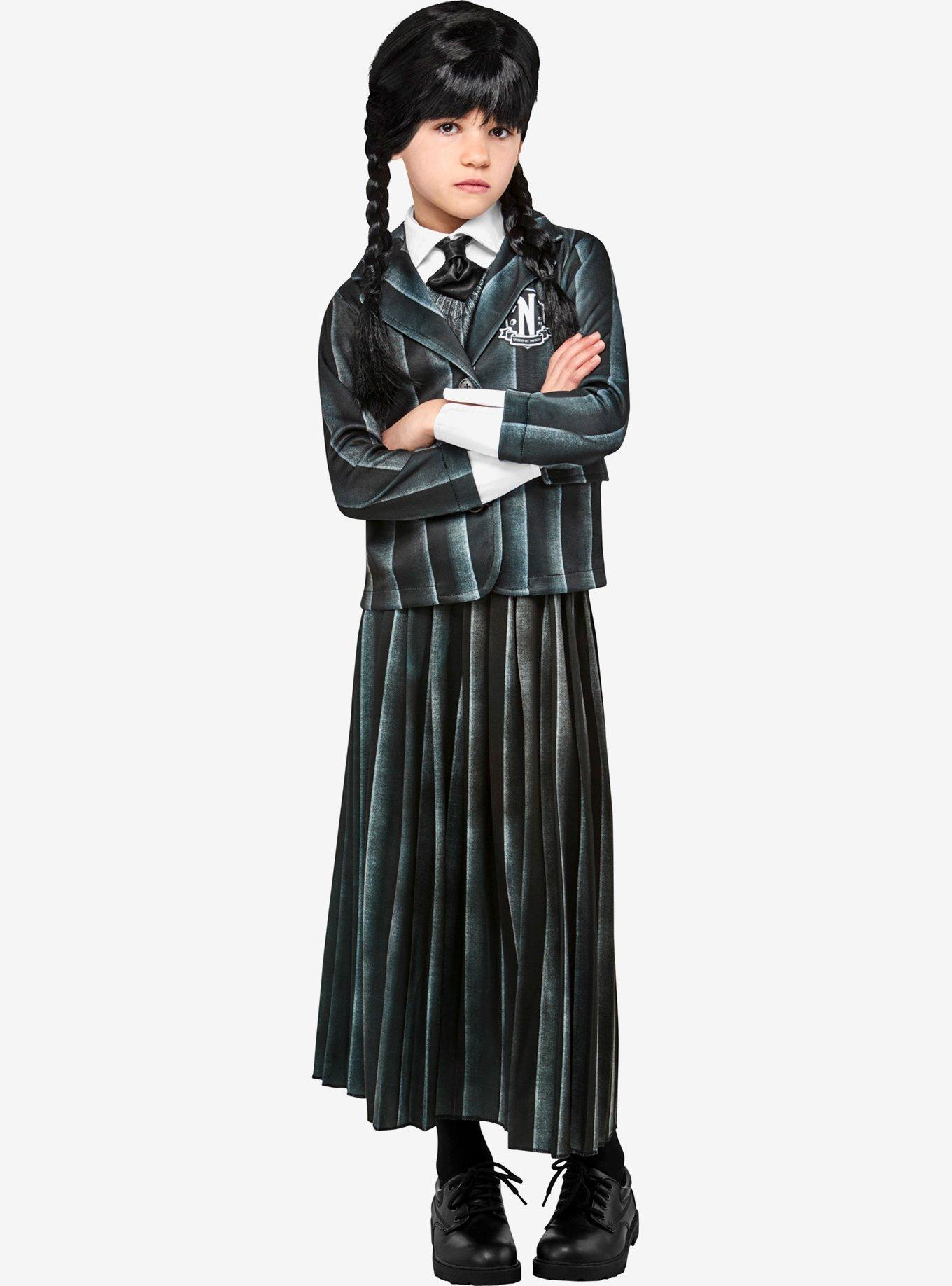 Wednesday Nevermore Academy Black Uniform Youth Costume, , hi-res