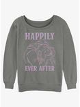 Disney Beauty and the Beast Happily Ever After Belle and Adam Girls Slouchy Sweatshirt, GRAY HTR, hi-res