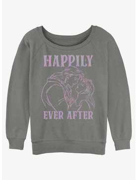 Disney Beauty and the Beast Happily Ever After Belle and Adam Girls Slouchy Sweatshirt, , hi-res