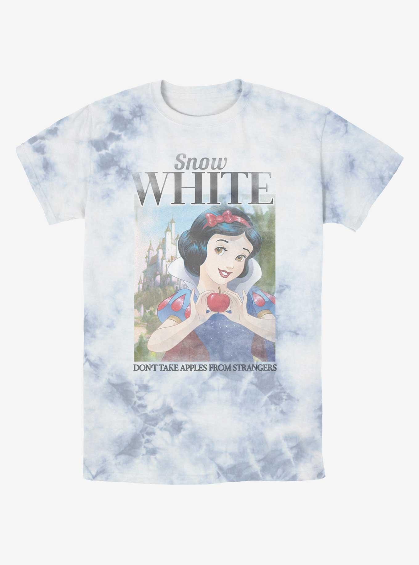 Disney Snow White and the Seven Dwarfs Don't Take Apples From Strangers Tie-Dye T-Shirt, WHITEBLUE, hi-res