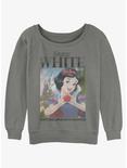 Disney Snow White and the Seven Dwarfs Don't Take Apples From Strangers Girls Slouchy Sweatshirt, GRAY HTR, hi-res