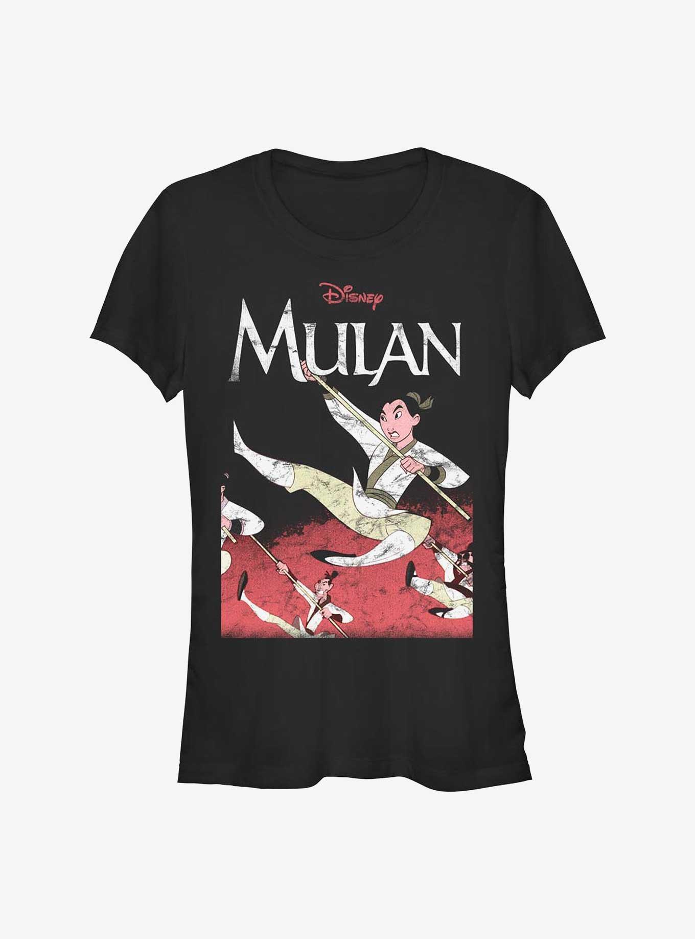 Disney Mulan Warrior Training Girls T-Shirt, BLACK, hi-res
