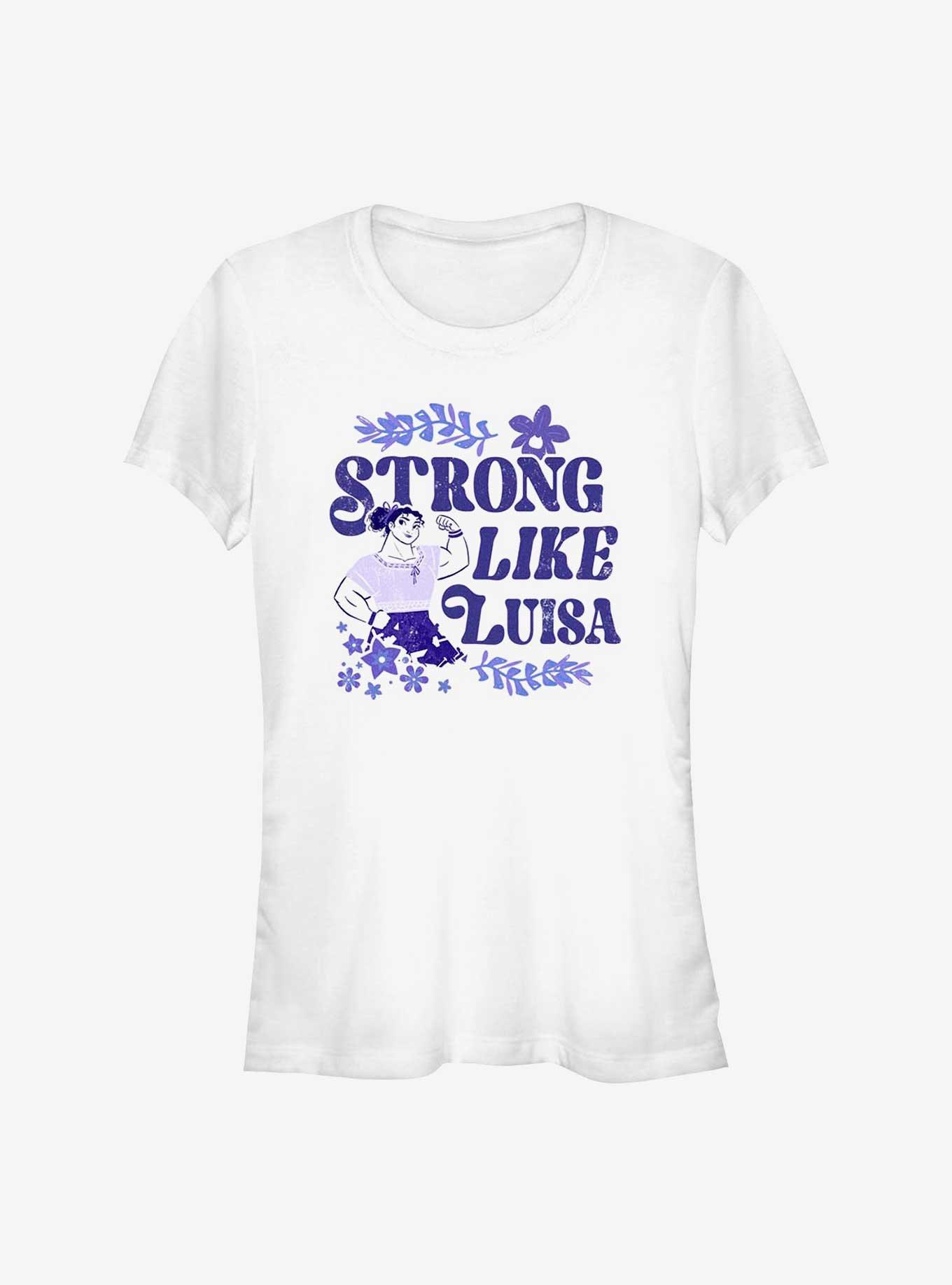 Disney Pixar Encanto Strong Like Luisa Girls T-Shirt, WHITE, hi-res