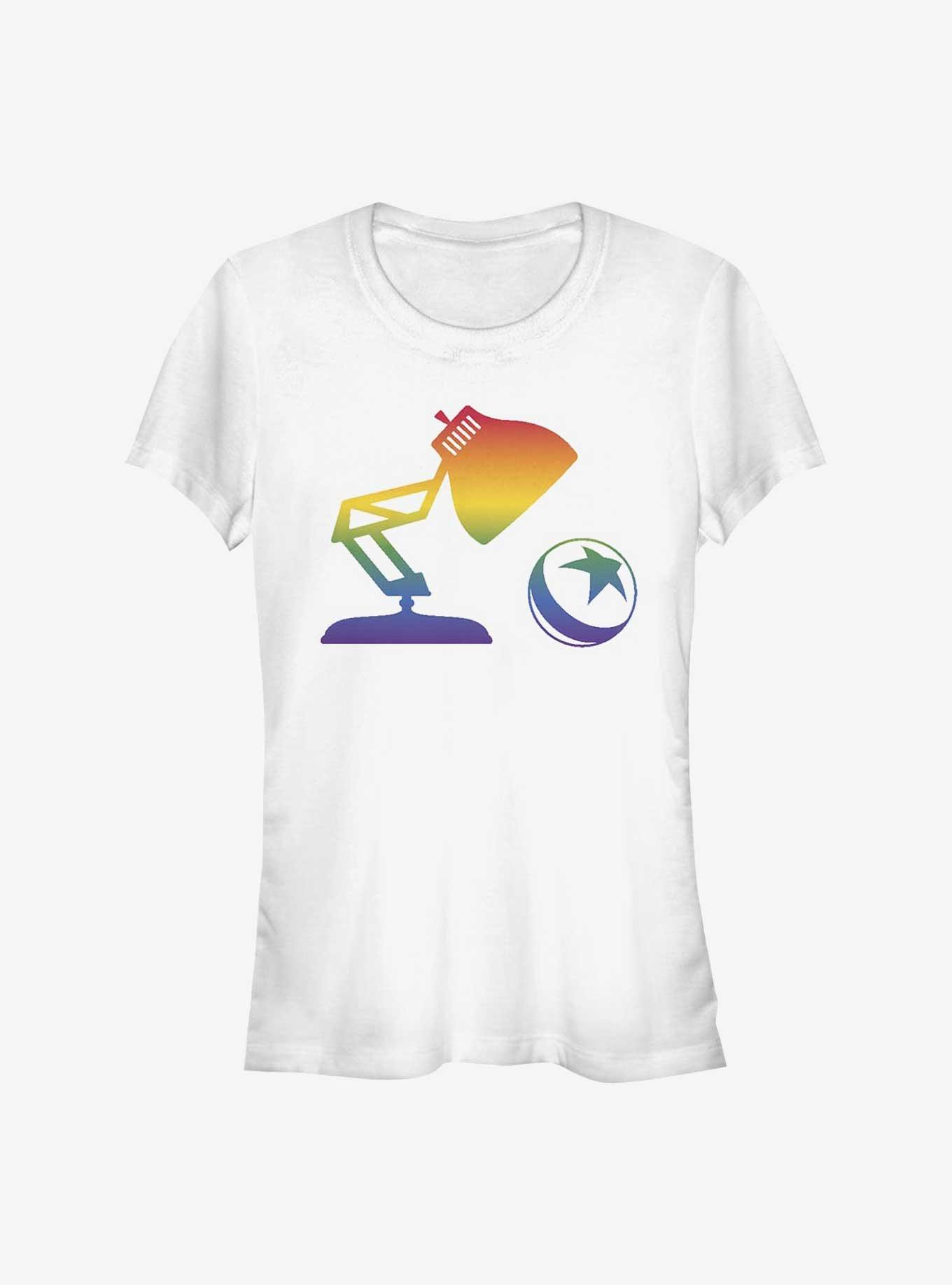 Pixar Luxo Spectrum Girls T-Shirt, WHITE, hi-res